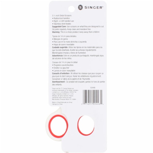 Singer® 5.5 Sewing Scissors Perspective: back