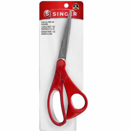 SINGER® All-Purpose Scissors - Red Perspective: back