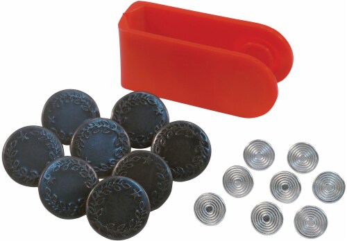 Singer No Sew Jean Buttons Kit With Tool-8 Sets Perspective: back