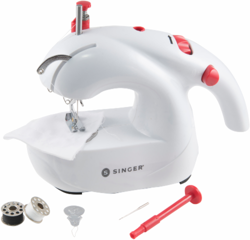 SINGER Stitch Sew Quick Handheld Sewing Machine - White/Red, 1 ct - Fry's  Food Stores