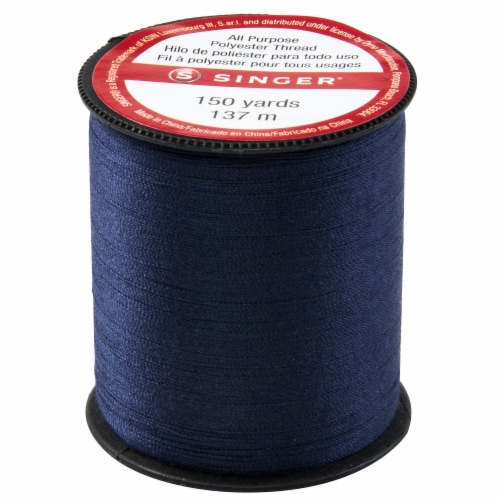 SINGER All-Purpose Polyester Thread - Blue Perspective: back