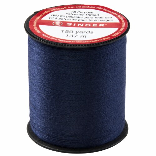 SINGER® All-Purpose Polyester Thread - Blue Perspective: back