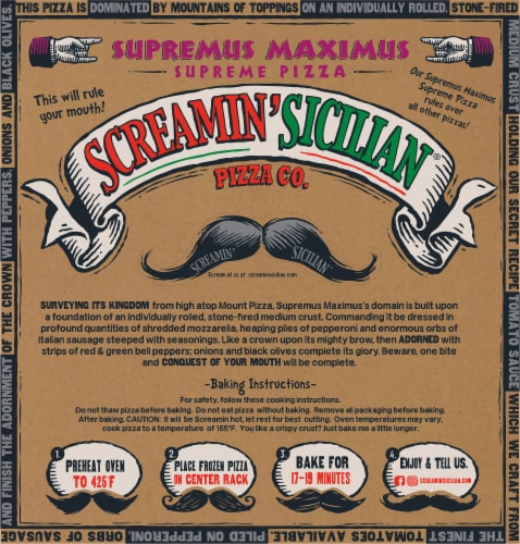 Screamin’ Sicilian Supreme Maximus Original Crust Frozen Pizza