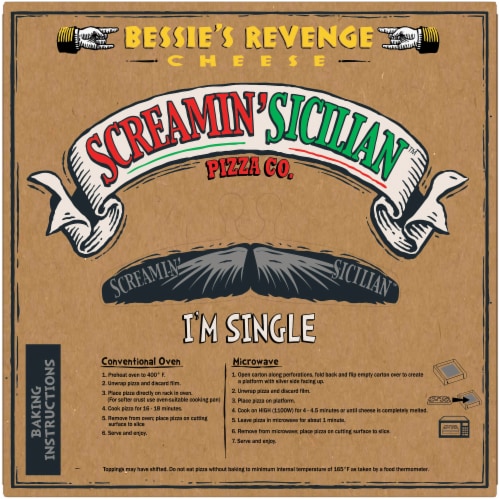 Screamin' Sicilian™ Bessie's Revenge Cheese Frozen Pizza Perspective: back