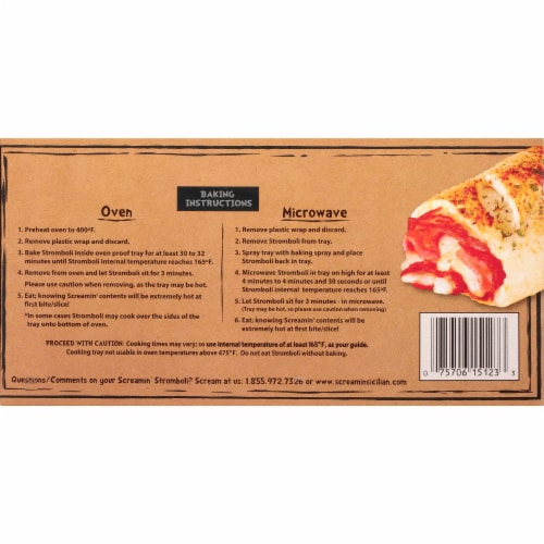 Screamin' Sicilian™ Mother of Meat! Stromboli Perspective: back