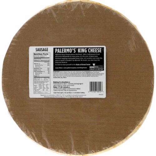 Palermo's® King Cheese Pub Style Sausage Frozen Pizza Perspective: back