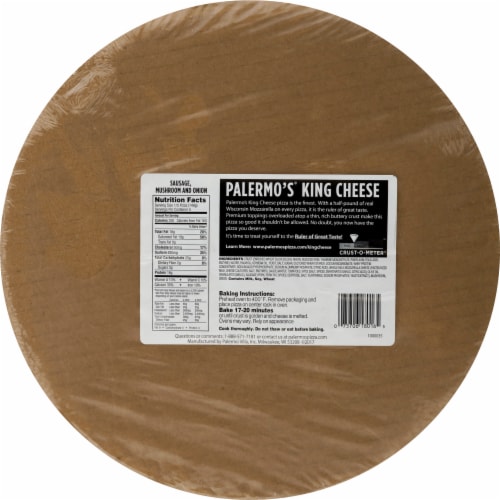 Palermo's® King Cheese Pub Style Sausage Mushroom & Onion Frozen Pizza Perspective: back
