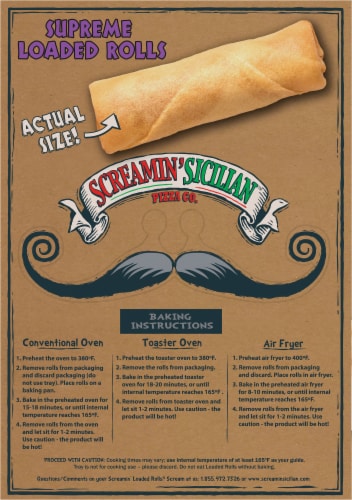 Screamin' Sicilian™ Pizza Co. Supreme Loaded Rolls Perspective: back