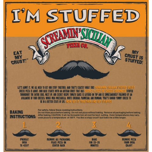 Screamin' Sicilian™ Cheese Stuffed Crust Frozen Pizza Perspective: back