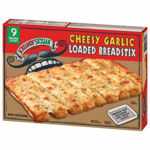 Screamin' Sicilian™ Cheesy Garlic Breadstix Perspective: back