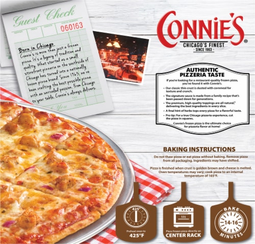 Connie’s® Classic Thin Crust BBQ Chicken Perspective: back