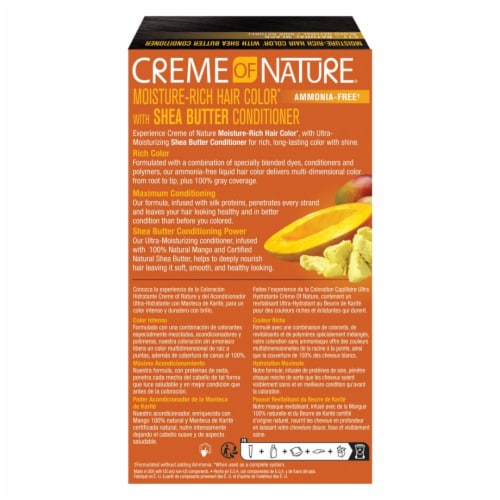 Creme of Nature #11 Natural Black Liquid Hair Color Perspective: back