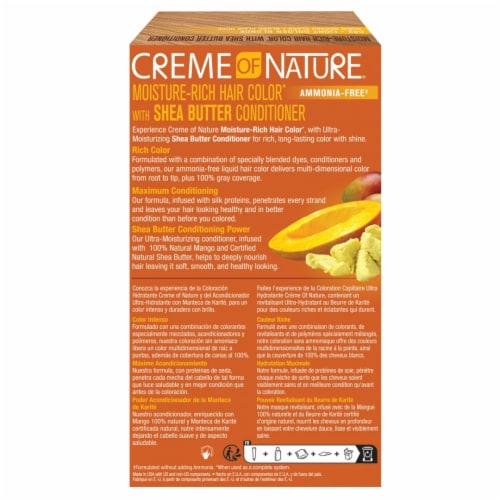 Creme of Nature Light Golden Blonde Liquid Hair Color Perspective: back