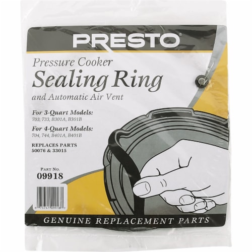 Presto 3-4 Qt. Pressure Cooker or Canner Gasket 09918 Perspective: back