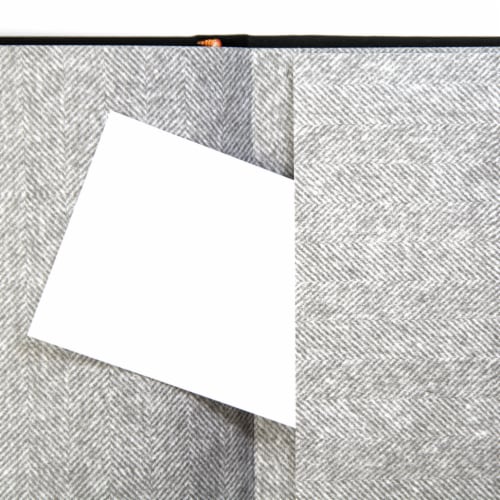 Top Flight Magnetic Flap Back Journal - Black Perspective: back