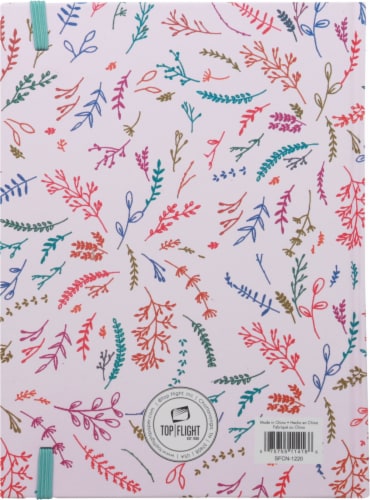 Top Flight Large Hardcover Journal - Floral Perspective: back