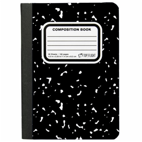 Top Flight Mini Composition Book - 80 Sheets - Assorted Perspective: back