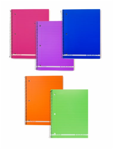 Top Flight Boss Wide Ruled 3-Subject Notebook Perspective: back