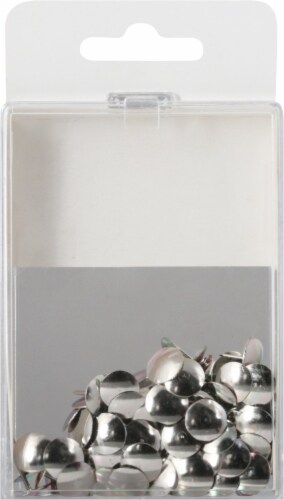 Top Flight Silver Thumb Tacks Perspective: back