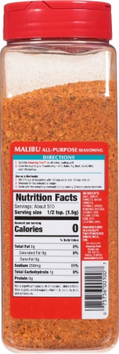 Amazing Taste Malibu All-Purpose Seasoning Perspective: back