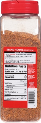 Amazing Taste Steak House Seasoning Perspective: back