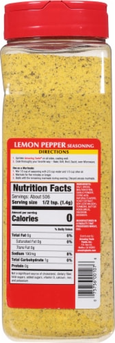 Amazing Taste Lemon Pepper Seasoning Perspective: back