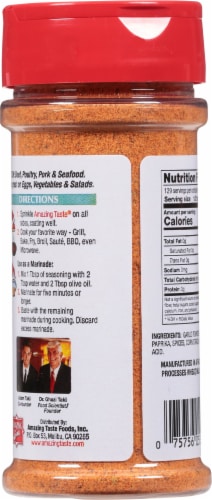 Amazing Taste Salt Free Malibu All-Purpose Seasoning Perspective: back