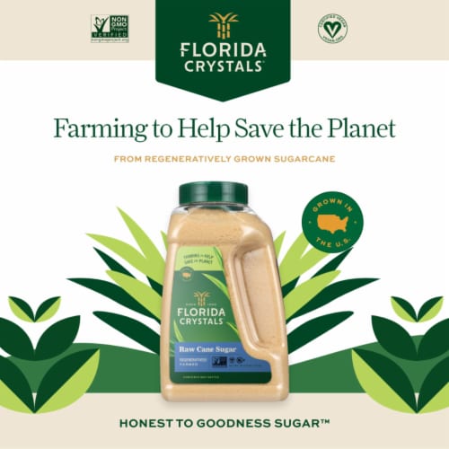 Florida Crystals Natural Cane Sugar Jug Perspective: back