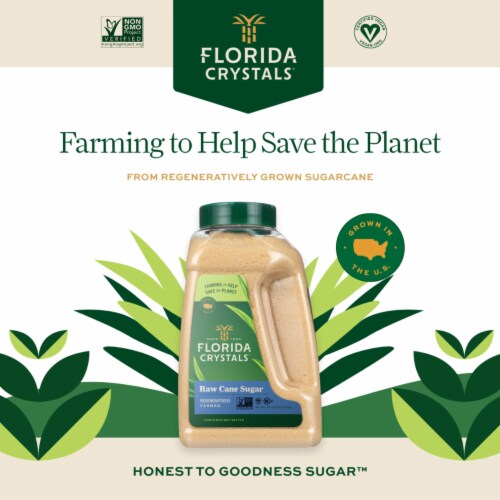 Florida Crystals® Raw Cane Sugar Perspective: back