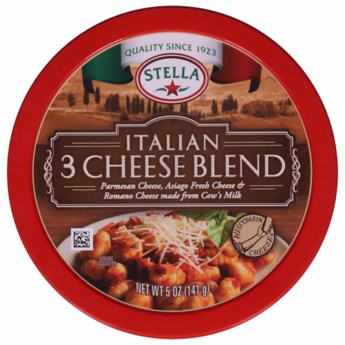 Stella® Italian 3 Cheese Blend Shredded Cheese Cup Perspective: back