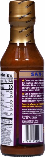 San-J Gluten Free Thai Peanut Marinade & Dipping Sauce Perspective: back