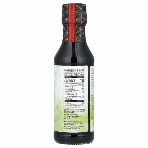 San-J No Soy Tamari - 10 fl oz (296 ml) Perspective: back