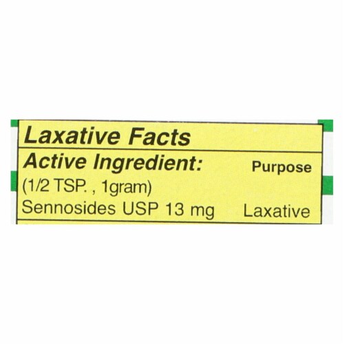 Modern Natural Products Swiss Kriss Herbal Laxative Flake Form - 1.5 oz Perspective: back