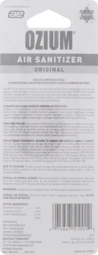 Ozium Original Scent Air Sanitizer Perspective: back