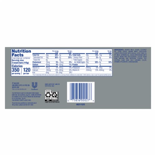 Klondike Minis Original Snack Bars Perspective: back