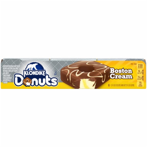 Klondike® Boston Cream Donut Frozen Dairy Dessert Bars Perspective: back