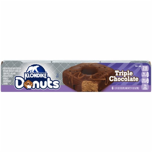 Klondike Triple Chocolate Donut Ice Cream Bar Perspective: back