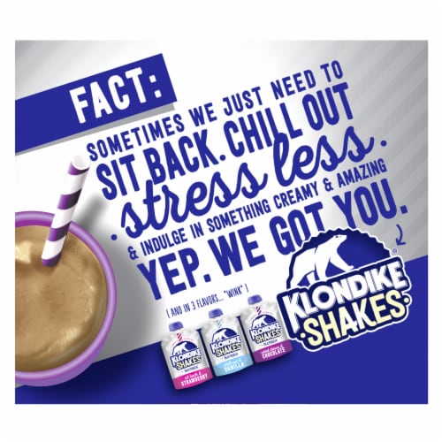 Klondike® Shakes Chocolate Milkshake Ice Cream Pouches Perspective: back