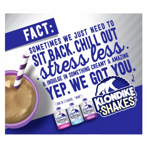 Klondike® Shakes Chocolate Milkshake Ice Cream Pouches Perspective: back