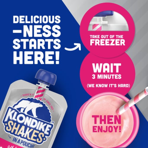 Klondike Sit Back & Strawberry Light Ice Cream Milkshake Perspective: back