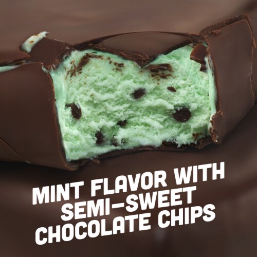 Klondike Mint Chocolate Chip Frozen Dairy Dessert Bars Perspective: back