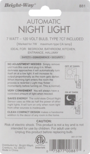 Bright-Way® Automatic Night Light Perspective: back