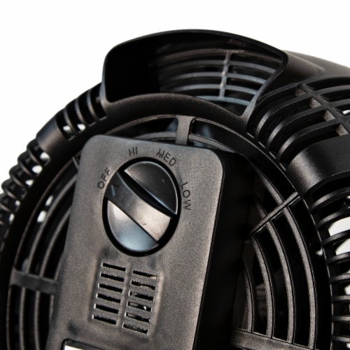 Comfort Zone® Black Turbo Fan Perspective: back