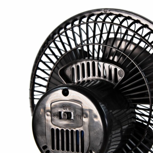 Comfort Zone® 6-Inch Clip/Desk Combination Fan - Black Perspective: back