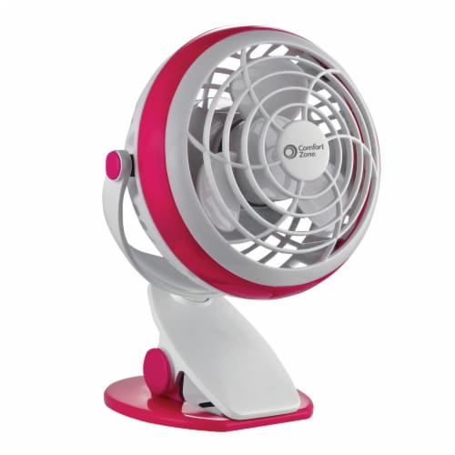 Comfort Zone Battery & USB Desk Clip Fan - Assorted Perspective: back