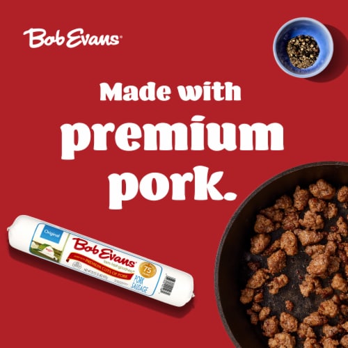Bob Evans Original Roll Pork Sausage Perspective: back