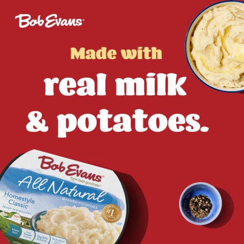 Bob Evans All Natural Homestyle Classic Mashed Potatoes Perspective: back
