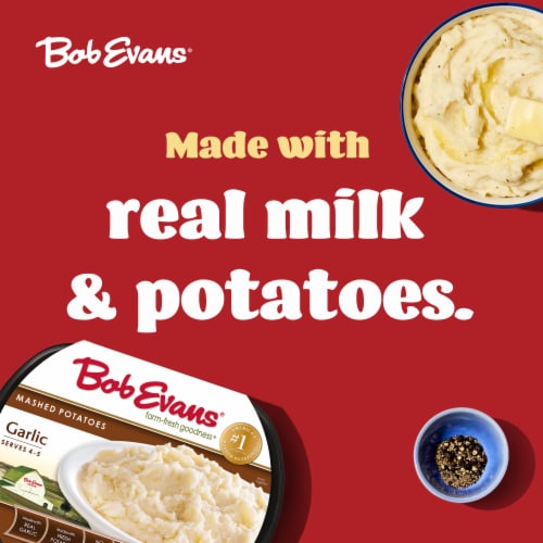 Bob Evans Garlic Mashed Potatoes Perspective: back