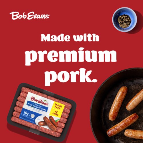 Bob Evans Original Pork Sausage Links Family Pack Perspective: back