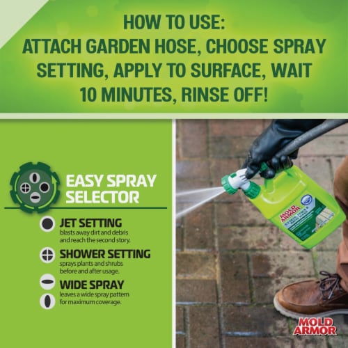 Mold Armor® EZ Deck Fence Patio Wash Perspective: back